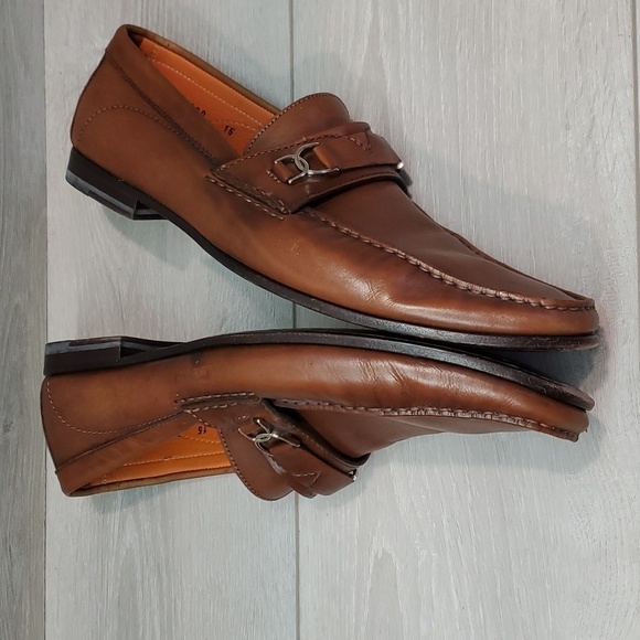 Santoni Mens Leather Oxford 42080 Loafer Dress shoes sz 11.5D Italy main image 12